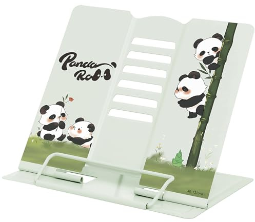 GmeDhc Support de lecture en métal réglable sur 6 niveaux - Réglable en hauteur - Pour enfants - Pliable - Multifonction - Pour étudier, travailler, lire