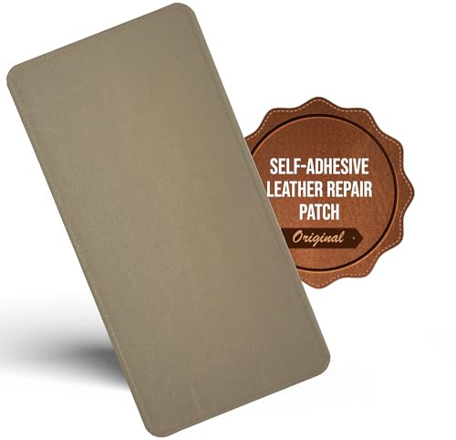 Leather Repair Patch Self Adhesive for Sofa, Car Seat – Beige 20×10cm | The original all‑in‑one leather repair kit by MastaPlasta – upholstery‑quality, made in the UK; no tools needed