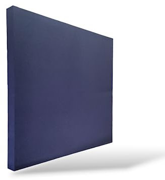 Stop Sound Pannello acustico fonoassorbente, pannelli fonoassorbenti alte prestazioni 64x64x5Certificati Made in Italy (Blu)