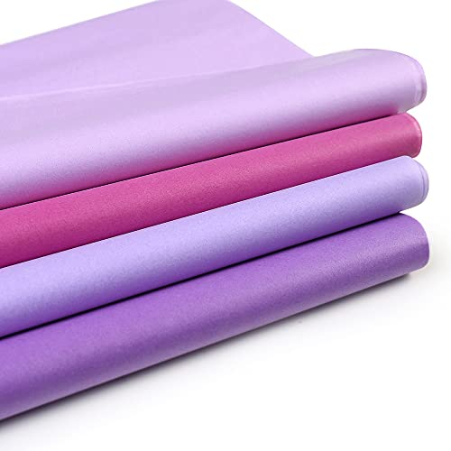 120Pcs Tissue Paper Bulk Tissue Sheets 50x35cm Gift Wrapping for Weddings Birthday Party Arts Crafts DIY Christmas (Purple Series)