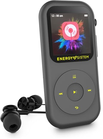 Energy Sistem Reproductor MP4 Handy (16GB, Bluetooth, Radio FM integrada, microSD 128GB) - Gris