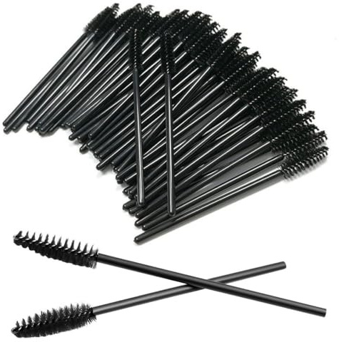 BZKSER scovolini Ciglia - 100 PCS scovolini Mascara monousoScovolino Ciglia,Applicatore Mascara,Scovolino Monouso Mascara per L'estensione delle Ciglia,Universale