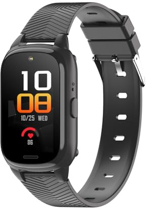 FOREVER Smartwatch Siva - für Damen, Herren, GPS,-Smartwatch für Senioren mit SOS, Touch-Farbbildschirm, Tracker, Uhren für Android IOS, Pulsmesser Schrittzähler mit Sturzerkennung, Modern