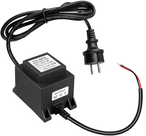 BYZESTY Transformador LED 12 V 30 W, IP68, 220 V, 12 V, Enchufe Exterior, Fuente de Alimentación, CE