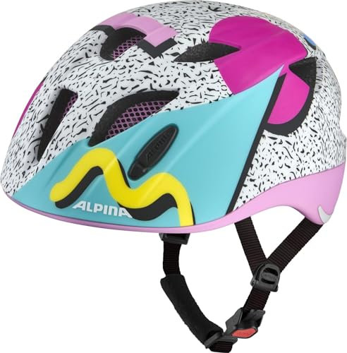 ALPINA XIMO - Leichter, Sicherer & Bruchfester Fahrradhelm Mit LED-Licht Für Kinder, Retro matt, 47-51 cm