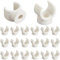 GORGECRAFT 20pcs 10mm PEX Clips Tuyaux Pinces Cintres PVC Tuyau Support Blanc en Plastique en Forme de U Crochet Tuyaux d'eau Support Fixation Tube Clip Douille Pinces pour Sécurisée Tuyaux Outils