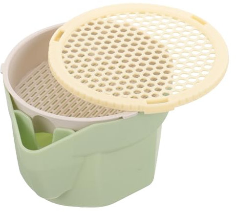 BESPORTBLE Hydroponic Cat Grass Box Soilless Catnip Planter Cup for Indoor Cats Breathable Design Easy Watering Convenient Double Planting Container for Optimal Growth