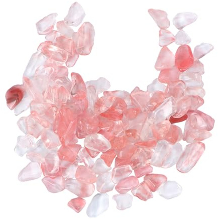 HEMOTON 100g De Para Guijarros Decorativos De Rosa Piedras Curativas Trituradas Para Macetas Paisajismo y Peceras