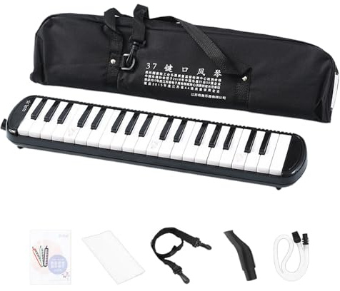 Melodica-Instrument – ​​Wind-Air-Keyboard-Klavier, Harmonium-Blas-Keyboard, kompaktes 32-Tasten-Design, einfache Tragetasche, musikalisches Lernwerkzeug, Musikzubehör für Kinderreisen