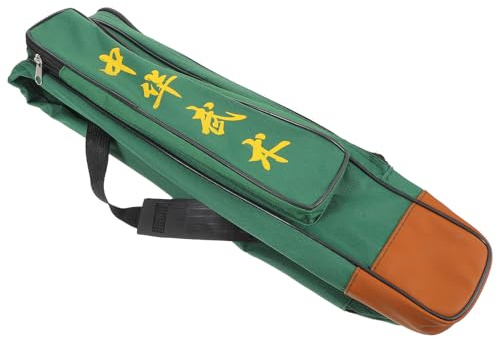 GARVALON Housse pour Sabre en Toile Épaisse Monocouche Verte Étui Léger et Résistant Coutures Renforcées Fourreau de Transport Polyvalent pour Sabres de Tai-Chi Paquet de Rangement pour