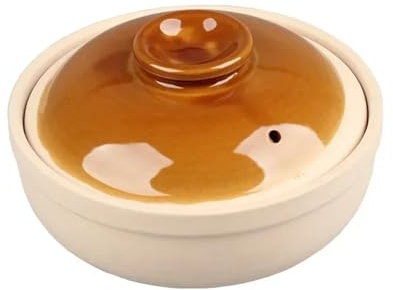 400 ml gryta rätter lerkruka gryta kongé grov keramik litet sandkakel för grytor, rostning, bröd bakning