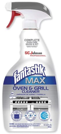 SC Johnson Professional Fantastik Max Oven & Grill Cleaner Spray, Cleans Inside and Out, 32 Fl Oz