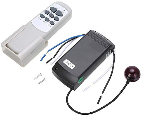 LUNAH Kit de Control Remoto para Ventilador de Techo Inalámbrico, Temporizador de Luz Digital Universal