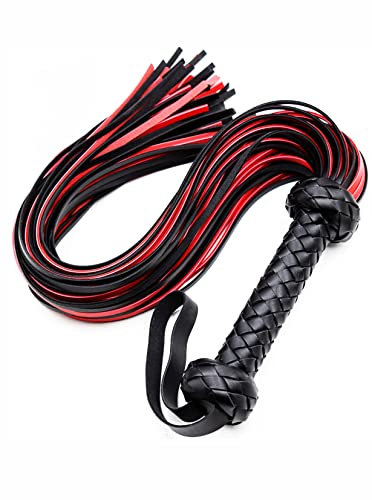 AOXVIA Whips Sex Flogger 76,2 cm Paddel BDSM Erwachsene Spiele Sex Paddel für Paare BDSM Peitsche Erwachsene Sexspielzeug SM Flogger Spanking Sex