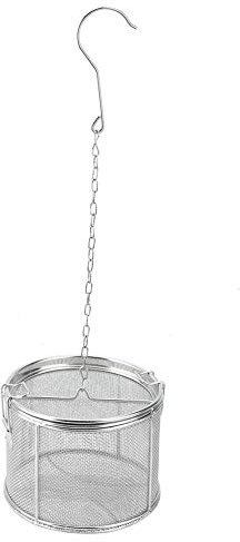 Loose Tea Infuser,Tea Strainer Filter with Extended Chain Hook Stainless Steel Tea Balls to Brew Loose Leaf Tea Spices(12 * 13 cm)