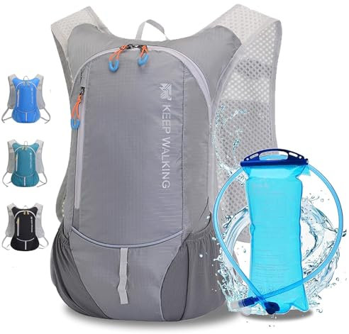 Trinkrucksack,Trinkrucksack Rucksack mit 2L Trinkblase Outdoor Laufen Radfahren Mountainbike Wandern Klettern Skifahren Jagd Pouch, Wasser Rucksack mit Trink für Männer & Frauen