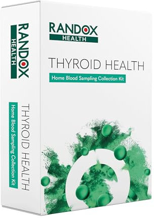 Thyroid Health Test | Thyroid Testing Kit | Thyroid Blood Test | Randox Health | TSH, T4, T3, Anti-TG, Anti-TPO | at-Home Thyroid Test Kit | Personalised Health Report | Health Results in 2-3 Days
