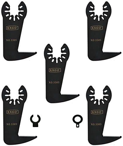 XXGO 5 Pcs Oscillating Multi Tool Drywall Cutting Jab Saw Blades | Best For Drywall Cutting