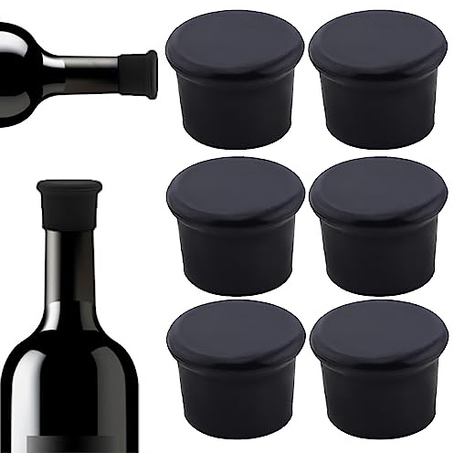 WeddHuis 6 st mousserande vinpropp i rostfritt stål vinflasklock professionell champagnepropp vinflasklock mousserande vin lock för tätning mousserande vin champagne