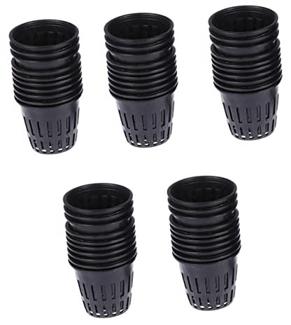 POPETPOP 50pezzi Secchio per Piantumazione in Acqua in Plastica Rete Maglie Scanalate Tazze per Crescita Senza Supporto per Piantumazione in Acqua