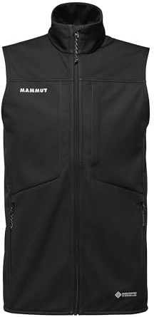 Mammut Ultimate VIII SO Vest Men | Lightweight Softshell Gilet with Pockets | Black, M