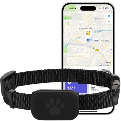 Dispositivo GPS for animali domestici senza abbonamento: aggiornamenti sulla posizione in tempo reale, compatibile con Trova il mio, medaglietta compatta for piccoli animali, localizzatore di oggetti