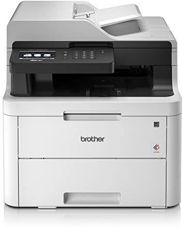 Brother MFCL3730CDN Stampante Multifunzione a Colori LED, FAX, Stampa Fronte/Retro Automatica, Rete Cablata (no Wi-Fi), USB 2.0 Hi-Speed, ADF 50 Fogli, Touchscreen, Toner 1000 Pagine