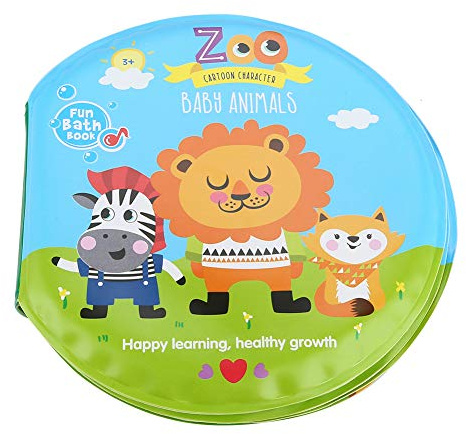 L'imagerie Des Bébés Bain pour Bébé Imperméable et Résistant aux Déchirures Livre de Bain pour Bébé Enfants Apprenant des Jouets pour Le Bain Des pour Enfants(zoo)