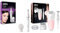Braun FaceSpa Face Epilator, Hair Removal with Facial Cleansing Brush Head, SE810, White & Silk-épil 5 Epilator, Hair Removal, 3 in 1, Includes Shaver & Bikiki Trimmer, 5-820, White/Pink