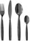 SET 24 BESTECK 18/0 STAHL PVD MATRIX SCHWARZ
