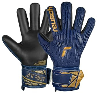 Reusch Attrakt Freegel Silver Junior Guanti da portiere per bambini, ragazzi e ragazze, adatti per tutte le condizioni atmosferiche e superfici di gioco