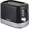 Paul Russells 850W Black with Chrome accent 2-Slice Kitchen Toaster – 7 step Browning Controls, Defrost, Reheat, Cancel Functions, LED Indicator, Cord Storage, Removable Crumb Tray – Fast Toasting