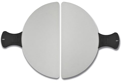 G3 Ferrari R10006PA Coppia di palette XXL in alluminio per forno pizza Delizia e Pizzeria Snack Napoletana, Diametro 31, Facile da pulire