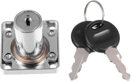 HOMSFOU 1Ensemble Serrure de Boîte Aux Lettres Clé Adaptée pour Armoires Placards Sécurisée pour Bureaux Équipements Électroménagers