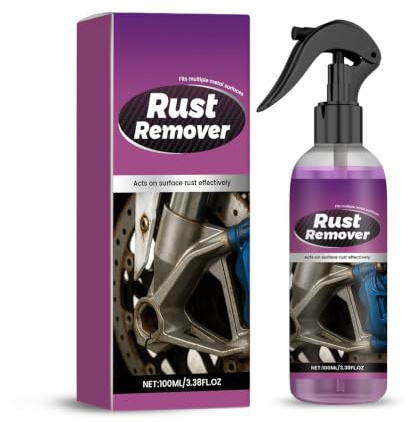 HASAIKA® Spray Dérouillant pour Métal, Dissolvant de Rouille pour Vélo Auto Moto Mobilier, Nettoyant Antirouille pour Cadres de Vélo Moyeux Outils (100 ML)
