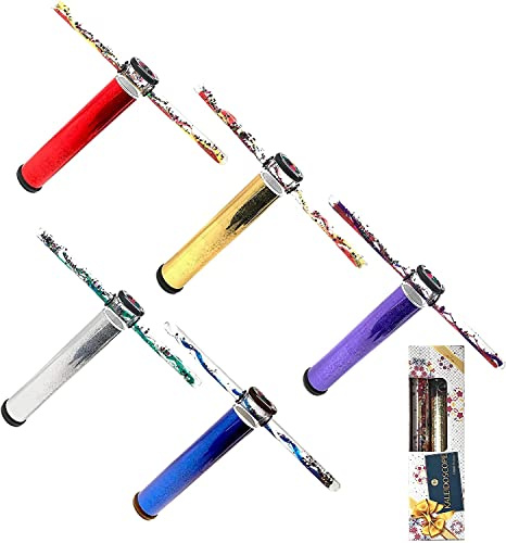 Star Magic Kaléidoscope de baguette à paillettes 22,9 cm – Kaléidoscope à mouvement continu, Kaléidoscope à mouvement liquide, baguettes remplies de liquide, Kaléidoscope coloris assortis
