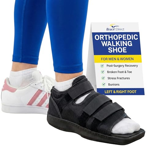 Brace Direct Scarpa post operatoria e tutore medico per piede - Frattura da stress, punta rotta e supporto per alluce valgo L3260 - Immobilizzatore ortopedico per piede sinistro o destro (MD - WOMENS