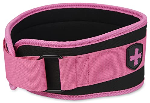 Harbinger Skumkärna 10 cm tyngdlyftning och träningsbälte, liten, rosa, tävlingsstorlek (herr och kvinnor)