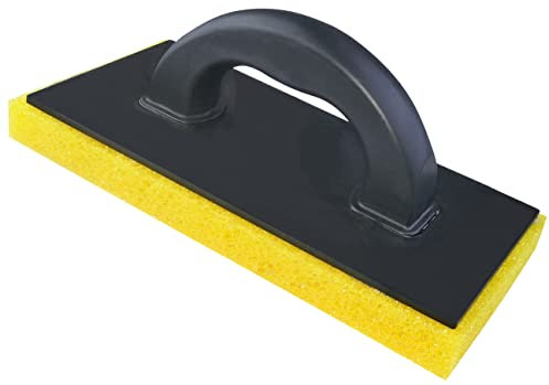 AERZETIX - C54537 - Llana en espuma porosa suave - 280x140x25mm - talocha para limpieza de juntas de baldosas - manija en plástico