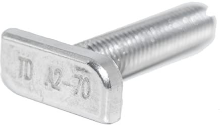 Tornillos de cabeza de martillo M8 x 30 de acero inoxidable, 50 unidades, de acero inoxidable A2, tipo 28/15, fotovoltaica y solar