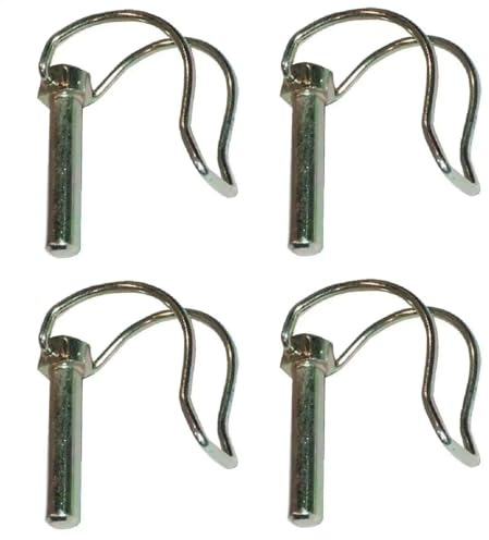 cyclingcolors 4x rohrklappsplinte Klappsplinte 6x32mm Sicherungsstift Klappstecker Galvanisch Verzinkt Rasenmäher Traktor