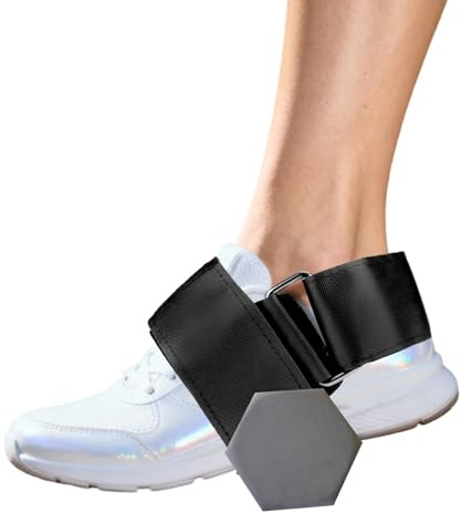 Fitness Tibialis Trainer Dumbbell Foot Strap - Monkey Feet Dumbbell Leg Muscles Strength Suitable For Home Leg Training Ankle Weights (Black)