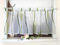 Devola Scheibengardine mit Wellenmuster Gardine Druck Kurzstore mit Schlaufen Küchengardine Kurz Modern Voile Bistrogardine Transparent HxB 45x60cm Grün 1 Stück