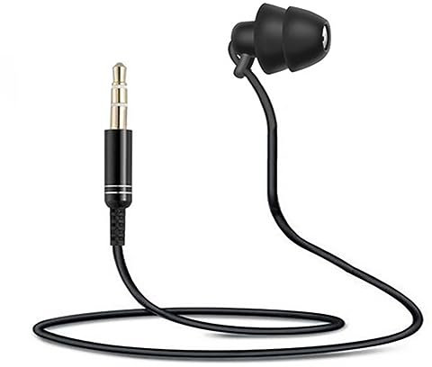 Simpls Cable corto para auriculares de un solo lado, cable de extensión en el oído, auriculares de silicona, conector jack de 3,5 mm para teléfono, duradero
