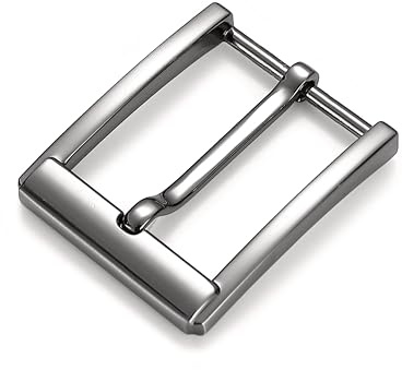 Cartvelli Premium bältesspänne män 40 mm brett silver glänsande – bältesspänne för bälten från 38–40 mm – högkvalitativt metall-legering ersättningsspänne GS40013-S silver, Silverglänsande, 40mm