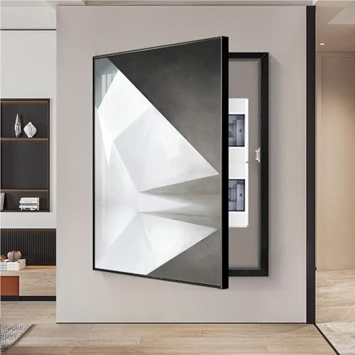 Generisch Stromzählerkasten Wasserdicht Decoration Painting Cover Modern Electric Meter Decorative Verstecken und Abdecken des Verteilerkastens Abnehmbar Cover,002,70 * 100cm