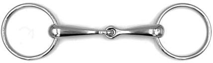 Equine Smile GeMors ES0109 ErgoBit Mors à eau simple cassé en acier inoxydable Diamètre de l'anneau 65 mm Épaisseur de mors 18 mm (12,5 cm)