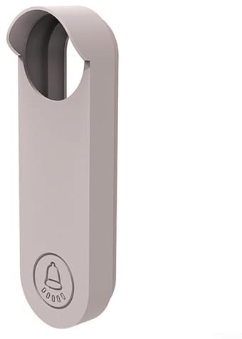 Silicone Case Set for Nest Wireless Doorbell 2PCS of Strong Protective Material (white)