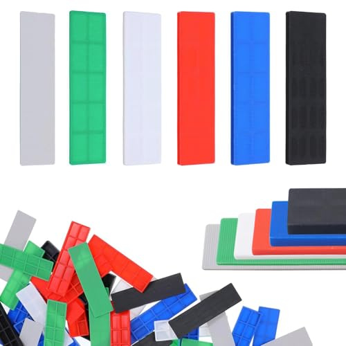 120 lastre in plastica, 28 x 100 mm x 1 mm x 6 mm, distanziatori per finestre in plastica per installazioni di telaio, pavimenti