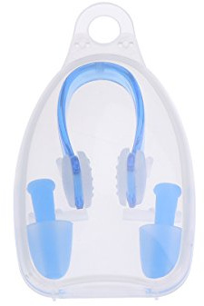 DECHOUS Completo Nuoto per Adulti con Tappi Orecchie Impermeabili e Clip Nasali Regolabili in Silicone Protezione Confortevole e Leggera per Piscina e Immersioni Design Unisex Resistente